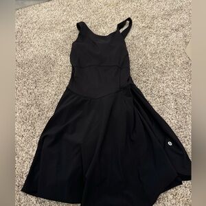 Lululemon euc black size 10 court crush dress tennis, golf, pickleball